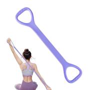 Figure 8 Resistance Band With Handles - Silicone 17x9x1cm 122g Violet Or Blue - High Elasticity Strength Tension Rope For Arm Training - Yoga Stretching Shoulder Opener
