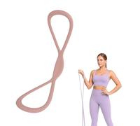 Figure 8 Resistance Band Women - Resistance Bands with Handles for Shoulder Exercises, Muscle Stretch Training for Flexibility and Strength; Resistance Bands with Handle for Yoga, Pink 15 LB