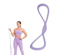 Figure 8 Resistance Band Women - Resistance Bands with Handles for Shoulder Exercises, Muscle Stretch Training for Flexibility and Strength; Resistance Bands with Handle for Yoga, Purple 15 LB