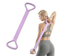 Figure 8 Resistance Bands With Handle, 2026 Upgraded Fitness Stretch Bands For Exercise, Silicone Exercise Bands For Women Men, Resistance Band For Home,Gym,Yoga,Equipment For Pilates (Purple)