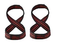 Figure 8 Weight Lifting Straps,Professional Cotton Anti Slip Wrist Straps, Padded Support Fitness Strength Training Deadlift Gym,Powerlifting Bodybuilding Weightlifting, Hand Bar Grip for Men(M)
