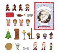 Figure Advent Christmas - 24 Days 2D Acrylic Tabletop Decoration | Countdown Calendar Figure Toys,for Homeowners Party Hosts Apartment Living Room Bedroom Office Mantel Bookcase Window Sill