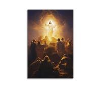 Figure Appearing Before Disciples On Mountain Wall Art, Dramatic Religious Decor For Home And Prayer Room Artistic Wall Mural Modern Hanging Decor Poster24x36inch(60x90cm)