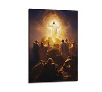 Figure Appearing Before Disciples On Mountain Wall Art, Dramatic Religious Decor For Home And Prayer Room Artistic Wall Mural Modern Hanging Decor Poster08x12inch(20x30cm)