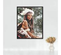 Figure Art Diamond Painting, 5d Diamond Painting Kits for Adults Female Warrior, Full Drill Crystal Art Kits for Adults Beginners Cross Stitch Embroidery Crafts Pictures for Gifts 32x40in PJY9 Y-8