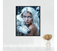 Figure Art Diamond Painting, 5d Diamond Painting Kits for Adults Woman, Full Drill Crystal Art Kits for Adults Beginners Cross Stitch Embroidery Crafts Pictures for Home Decor, Gifts 32x40in PJY9 H-6