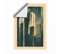Figure at the Edge Art Deco Unframed Wall Art Print A3 (42×29.7cm), Wall Decor for Living Room, Bedroom, Office & Home, Art Gift
