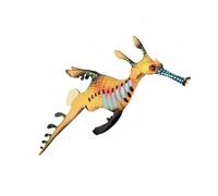 Figure Authentic Crustacean Model Animal Sculpture Hand-Painted Ornament Engaging Learning Tool Suitable for classroom science displays shelf decoration home ornament, Leafy Seadragon