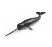 Figure Authentic Crustacean Model Animal Sculpture Hand-Painted Ornament Engaging Learning Tool Suitable for classroom science displays shelf decoration home ornament, Beaked Whale