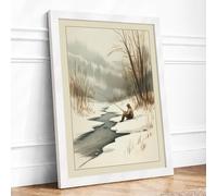 Figure by Frozen Stream Scandinavian Framed Wall Art Print A3 (42×29.7cm)