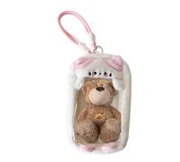 Figure Display Bag - Multipurpose PVC Plush Toys Collection Storage Bag Dustproof Showcase Figures Key Ring Coin | Portable Travel Pouch, D