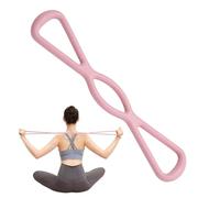 Figure Eight Bands, Portable Non Slip Handle, Arm Muscle Exerciser, Yoga Pilates Workout, Gym Home Training Utility, Daily Strength Practice, Fitness Conditioning Accessory 14.96x3.94 inches