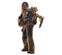 Figure Hot Toys MMS766 - Star Wars : The Empire Strikes Back - Chewbacca & Disassembled C-3PO