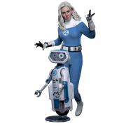 Figure Hot Toys MMS824B - Marvel Comics - The Fantastic Four : First Steps - Invisible Woman & H.E.R.B.I.E