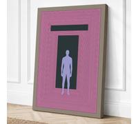 Figure in Containment Canvas Wall Art Print 18x12 Inch