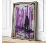 Figure in the City Modern Canvas Wall Art Print 18x12 Inch (46 x 30 cm)