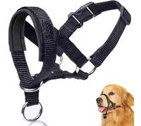 Figure of 8 Dog Lead, Anti Pull Stop Dogs Pulling, Dog Lead With Padded Nose Loop, Anti pulling Head Halter Collar, Rope Slip Leads with Padded Nose Support -M