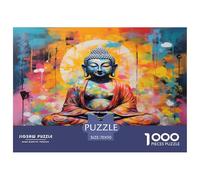 Figure of The Buddha Jigsaw Puzzles Great Gift for Adults 1000 Pieces Fun Challenging Home Decors Zen Buddhism Jigsaw Puzzle for Women Men Adult 70x50cm/1000pcs