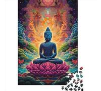 Figure of The Buddha Jigsaw Puzzles Puzzle for Adults Kids. 1000 Pieces Impossible Challenge Toy Educational Game Home Decoration for Educational Games Gifts 1000pcs (38x26cm)