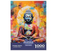 Figure of The Buddha,Temple 1000 Pieces Animation Paper Jigsaw Puzzle 100% Recycled Cardboard Beautiful Decoration for Adults And Kids 70x50cm/1000pcs