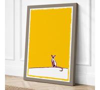 Figure on the Line Minimalist Canvas Wall Art Print 24x16 Inch