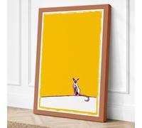 Figure on the Line Minimalist Canvas Wall Art Print 24x16 Inch (61 x 41 cm)