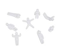 Figure Pack, Paintable 3D Printed Characters, Eight Distinct Shapes, Drawing Class Project Props, Desktop Decor Accents, Home Styling
