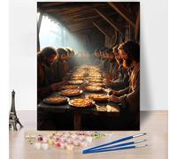 Figure Paint by Numbers for Adults, DIY Paint by Numbers Man, Canvas Oil Painting Kit with 3 Paintbrushes, Acrylic Pigment Drawing Paintwork for Gifts for Women, Decor 28x38 inch Without Frame -XY80E