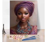 Figure Paint by Numbers for Adults, DIY Paint by Numbers Portraiture, Canvas Oil Painting Kit With 3 Paintbrushes, Acrylic Pigment Drawing Paintwork for Gifts for Women 16x24 Inch Without Frame -XY416