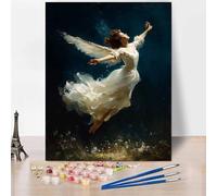 Figure Paint by Numbers for Adults, DIY Paint by Numbers Woman, Canvas Oil Painting Kit with 3 Paintbrushes, Acrylic Pigment Drawing Paintwork for Gifts for Women 24x32 Inch Without Frame -XY880