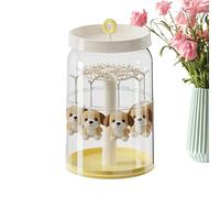 Figure Showcase, Transparent Material Dustproof Organizer, Storage Container for Action Figures and Collectibles, for Living Room Office Home Entrance Shelf Desk Birthday Collects