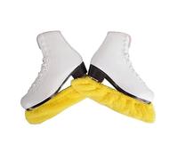 Figure Skate Boot Covers Ice Blade Protector Soft Guard for Hockey Skates Sizes S M L XL XXL(Yellow M EU33-36)