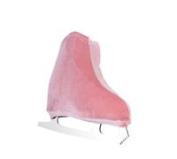 Figure Skate Boot Covers Winter Thick Velvet Ice Skating Shoe Dirty Elastic Guard Equipment(M light pink)