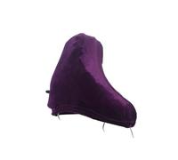 Figure Skate Boot Covers Winter Thick Velvet Ice Skating Shoe Dirty Elastic Guard Equipment(M purple)