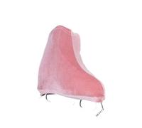 Figure Skate Boot Covers Winter Thick Velvet Ice Skating Shoe Dirty Elastic Guard Equipment(S light pink)