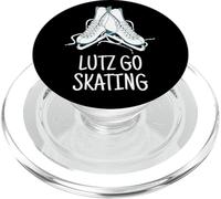 Figure Skater Gift LUTZ Go Skating Funny PopSockets PopGrip for MagSafe