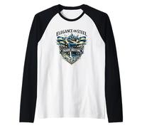 Figure Skater Graceful Ice Skating Design Raglan Baseball Tee