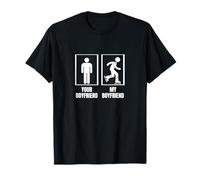 Figure Skater Your Boyfriend My Boyfriend Funny Ice Skating T-Shirt