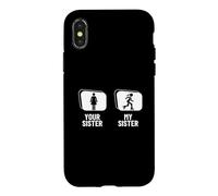 Figure Skater Your Sister My Sister Funny Ice Skating Case for iPhone X/XS