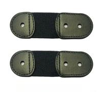 Figure Skates Lace Strap, 2-Pack 10 × 3.5 cm Elastic Boot Lacing Band for Ice Skating, Secures Laces & Prevents Loosening, Enhances Ankle Support, for Training and Competition(Black)