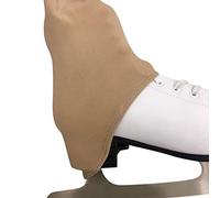 Figure Skating Practice Pants Girls Ice Skating Tights Pantyhose Over The Boot Legging Fleece Thermal Half Cover Beige