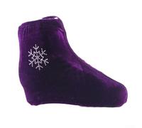 Figure Skating Shoes Cover Ice Skate Protector Soft Fleece Anti Rust For Daily Practice Storage And Travel Protection S(S purple)