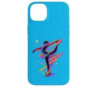 Figure Skating Winter Ice Sport Retro Glam Glitchy Art Case for iPhone 14 Plus