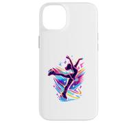 Figure Skating Winter Ice Sport Retro Glam Glitchy Art Case for iPhone 14 Plus