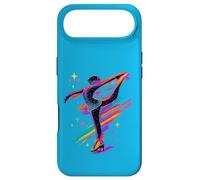 Figure Skating Winter Ice Sport Retro Glam Glitchy Art Case for iPhone Air