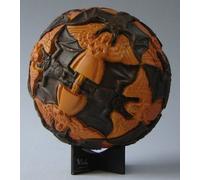 Figure - Sphere with Angels and Devils by Escher - Made of Maple