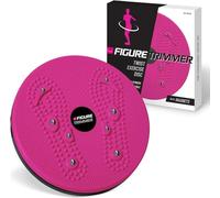 Figure Trimmer Core Abs Twister Board - 12-inch Waist Sculptor Twister Board for Core & Ab Exercise - Waist Twisting Disc, Dizzy Disc Twist Board for Slimming Workout with 8 Magnets Reflexology, Pink