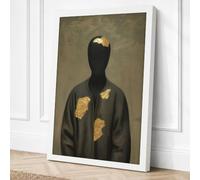 Figure with Eagle Spirit Canvas Wall Art Print 30x20 Inch (76 x 51 cm)