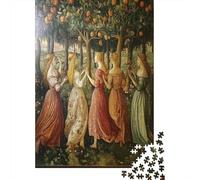 Figures And Fruit Trees - Italian Style Puzzle 38x26cm/1000pcs Puzzles, Die Für Erwachsene Und Personen Ab 14 Jahren Geeignet Sind