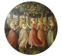 Figures And Fruit Trees - Italian Style,Puzzles Gemusterte Nachhaltige Puzzles Für Erwachsene Hochwertige Holzspielpuzzles 1000pcs (67.5x67.5cm)